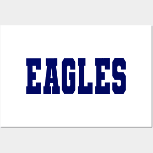 Navy eagles mascot, navy eagles, simple eagles shirt Posters and Art